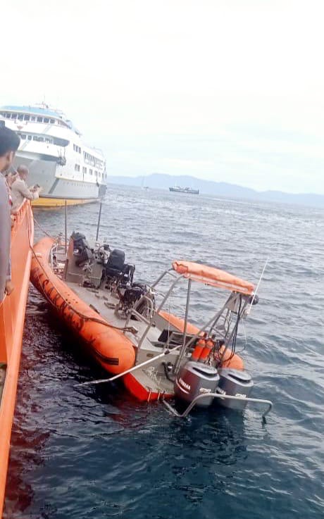 Kondisi Speed Boat Basarnas Ternate Pasca Ledakan