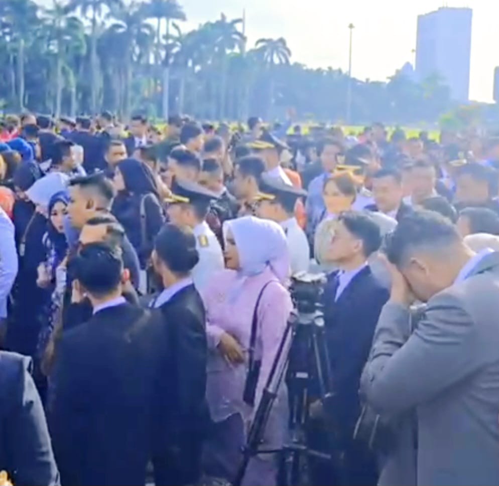 Suasana di Tuggu Monas Usai Pelantikan Kepala Daerah