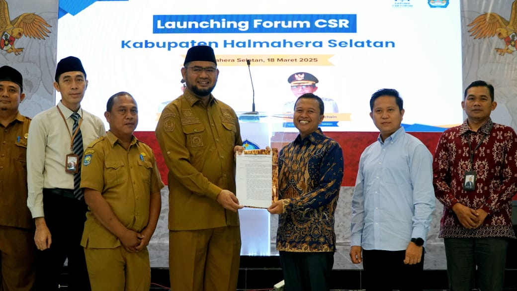 Bupati Bassam Kasuba Launching Forum CSR Halsel