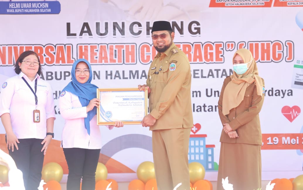 Bupati Bassam Kasuba Launching Program UHC - JKN 