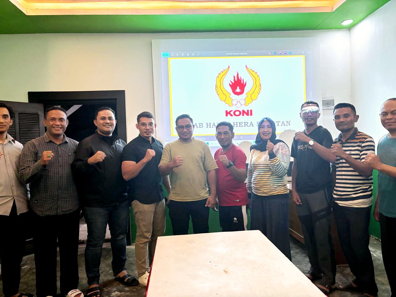 Ketua Umum KONI Halsel Bersama Pengurus Periode 2025 - 2029