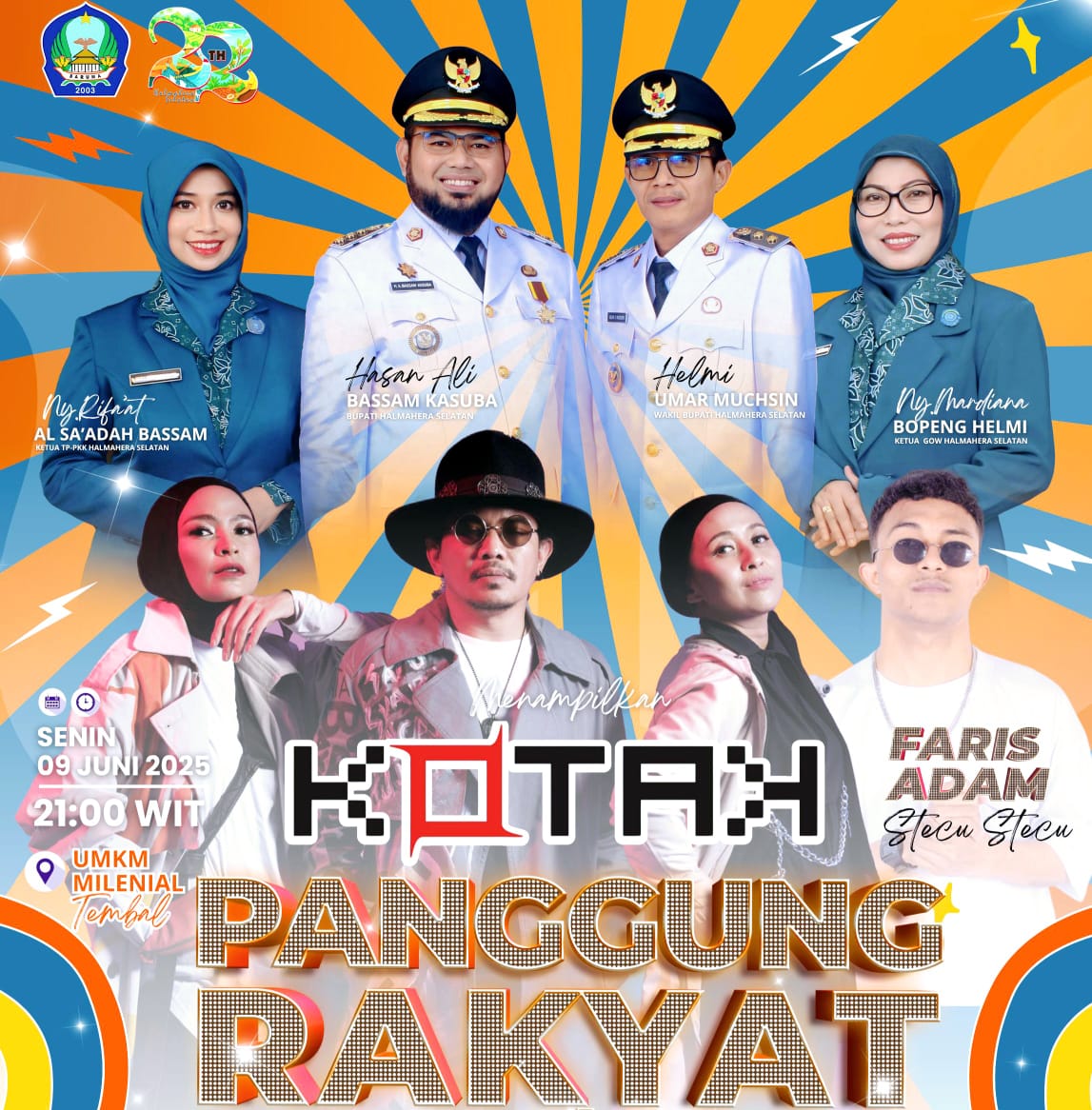 Band Kotak dan Penyanyi Faris Adam Bakal Hibur Masyarakat Halsel