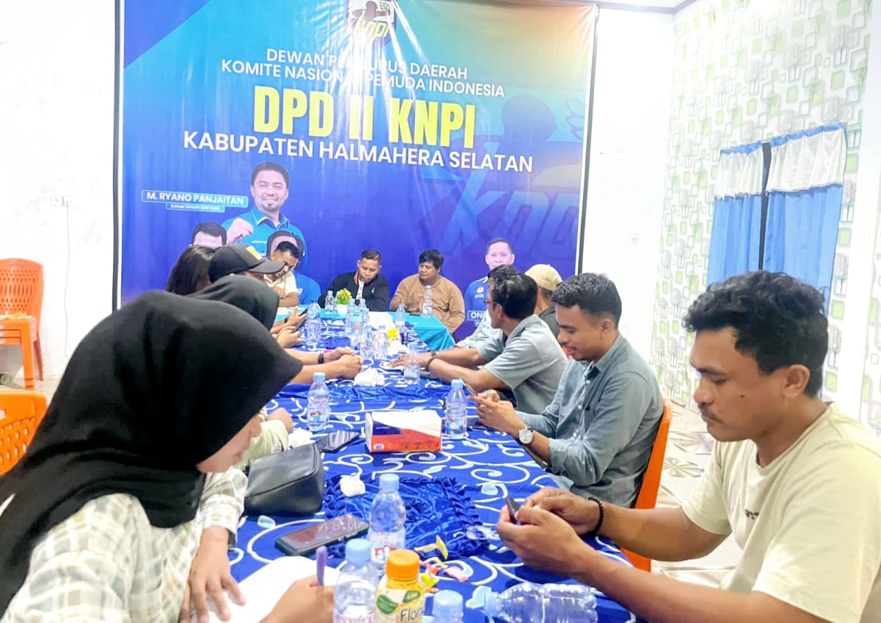 DPD II KNPI Halsel Gelar Rapat Konsolidasi Musda Bersama OKP Cipayung
