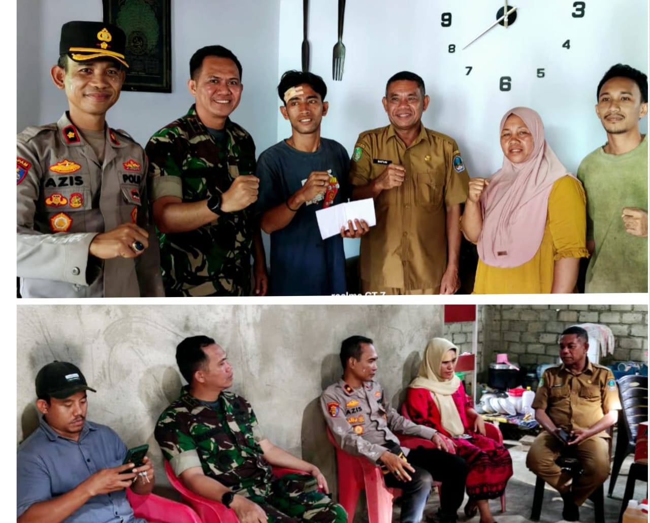 Sekda bersama Forkopimda Jenguk Dua Aktivis Mengalami Luka Saat Aksi Demo di Halsel