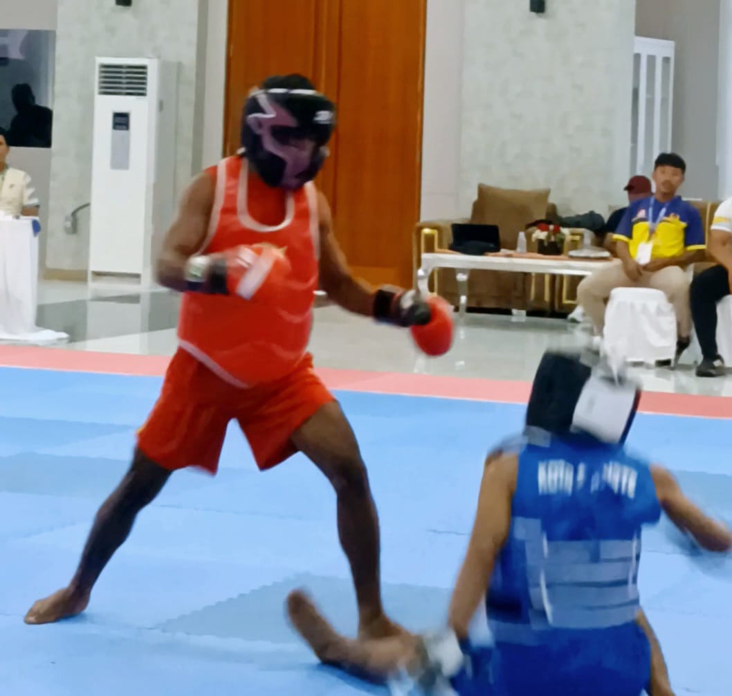 Salah Satu Laga di Hari Pertama Kejurda Wushu Halsell