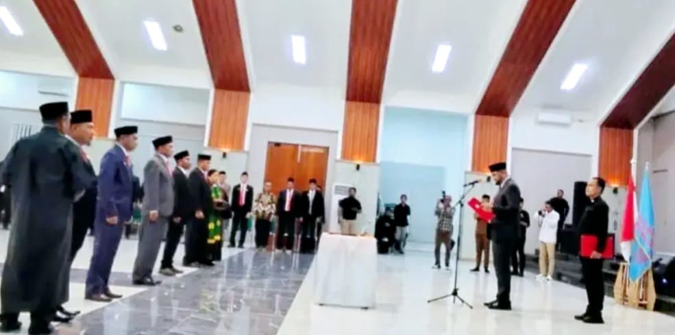 Suasana Pelantikan 5 Pejabat Esalaon II diLingkup Pemkab Halsel