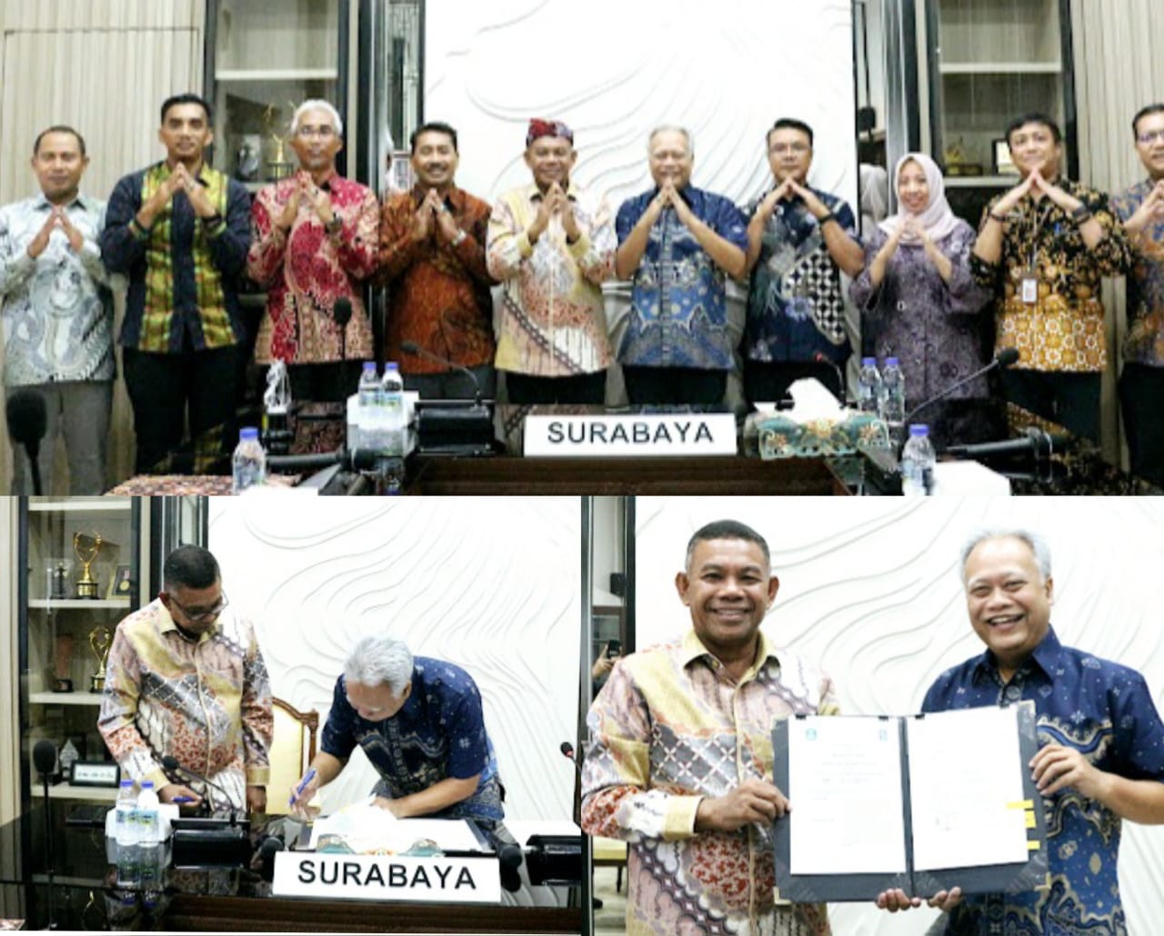 Penandatanganan Kerjasama Pemkab Halsel dan Pemkot Surabaya