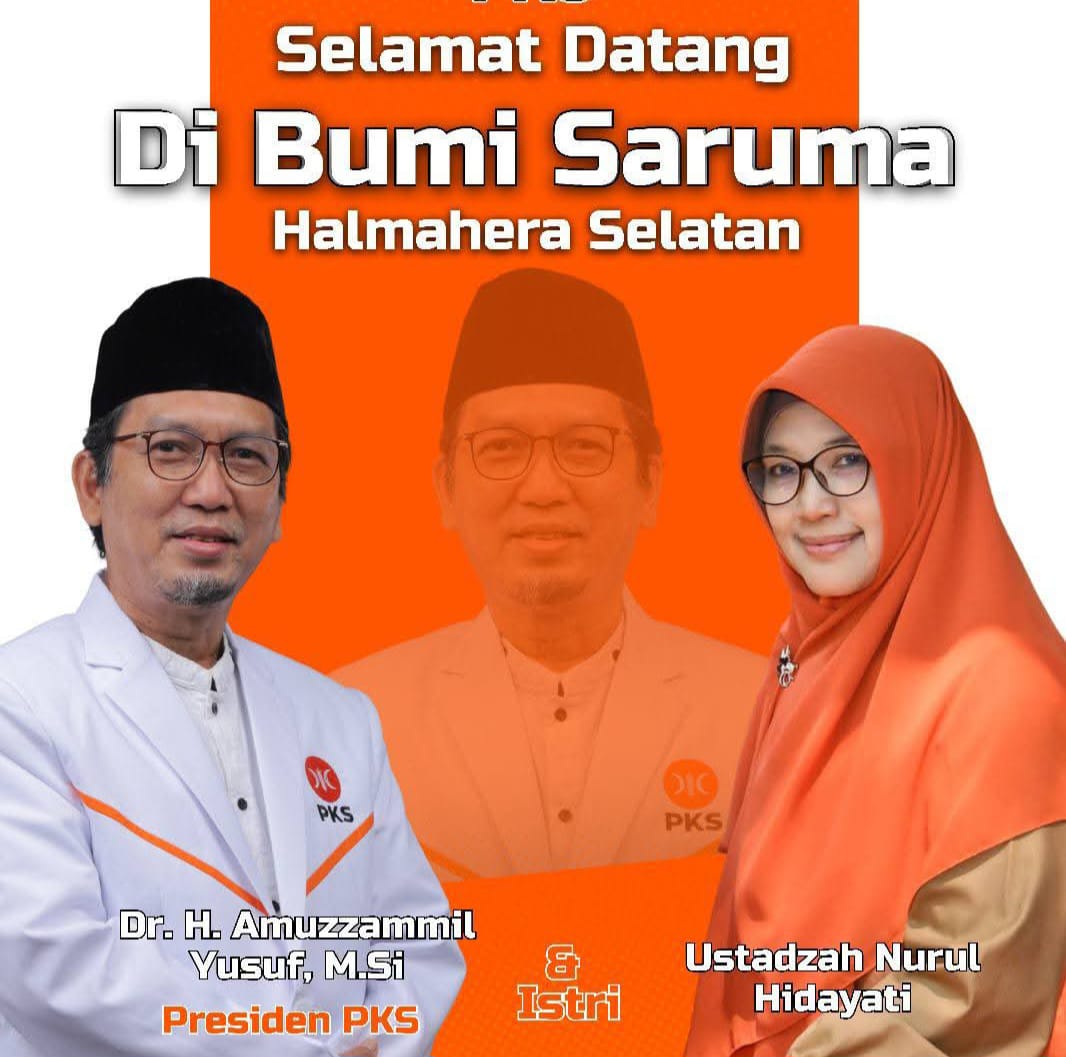 Presiden PKS Bersama Istri