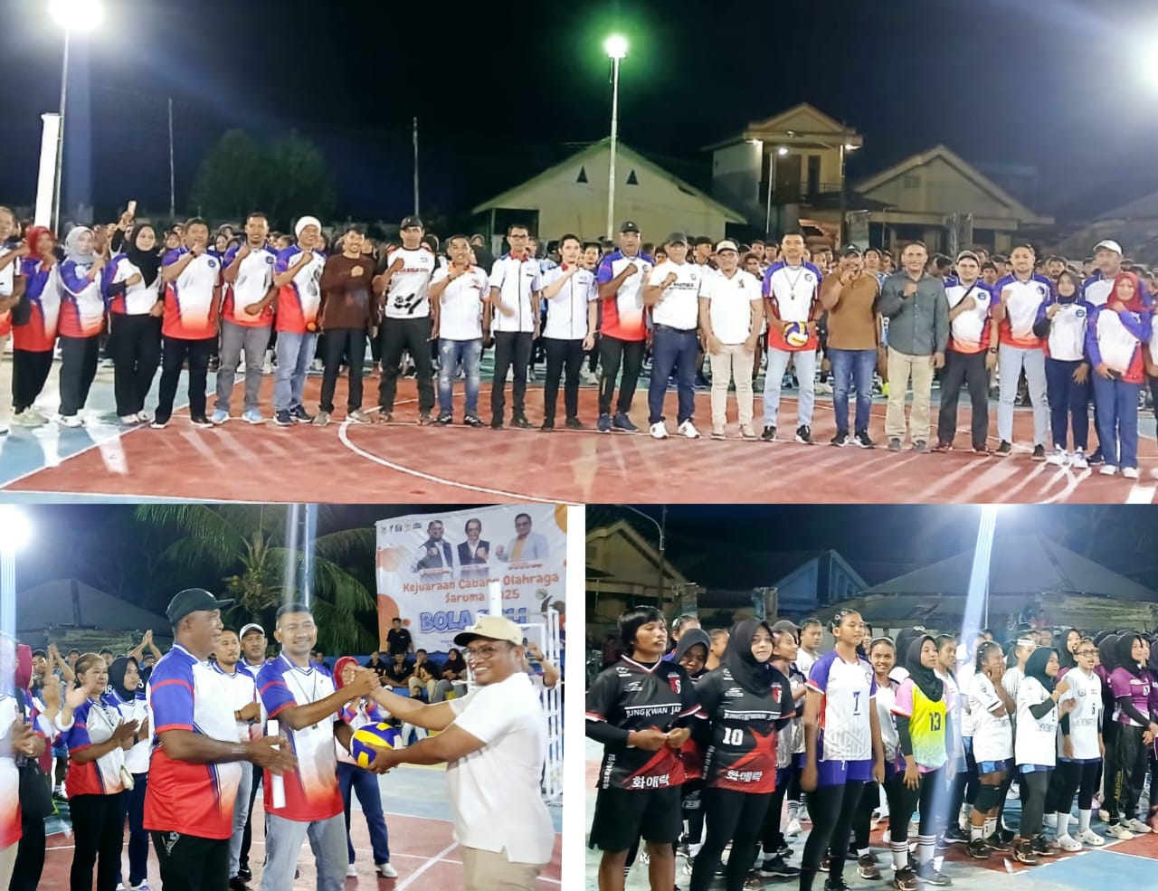 Pembukaan Pertandingan Bola Voli Kejuaraan Cabor Saruma 2025