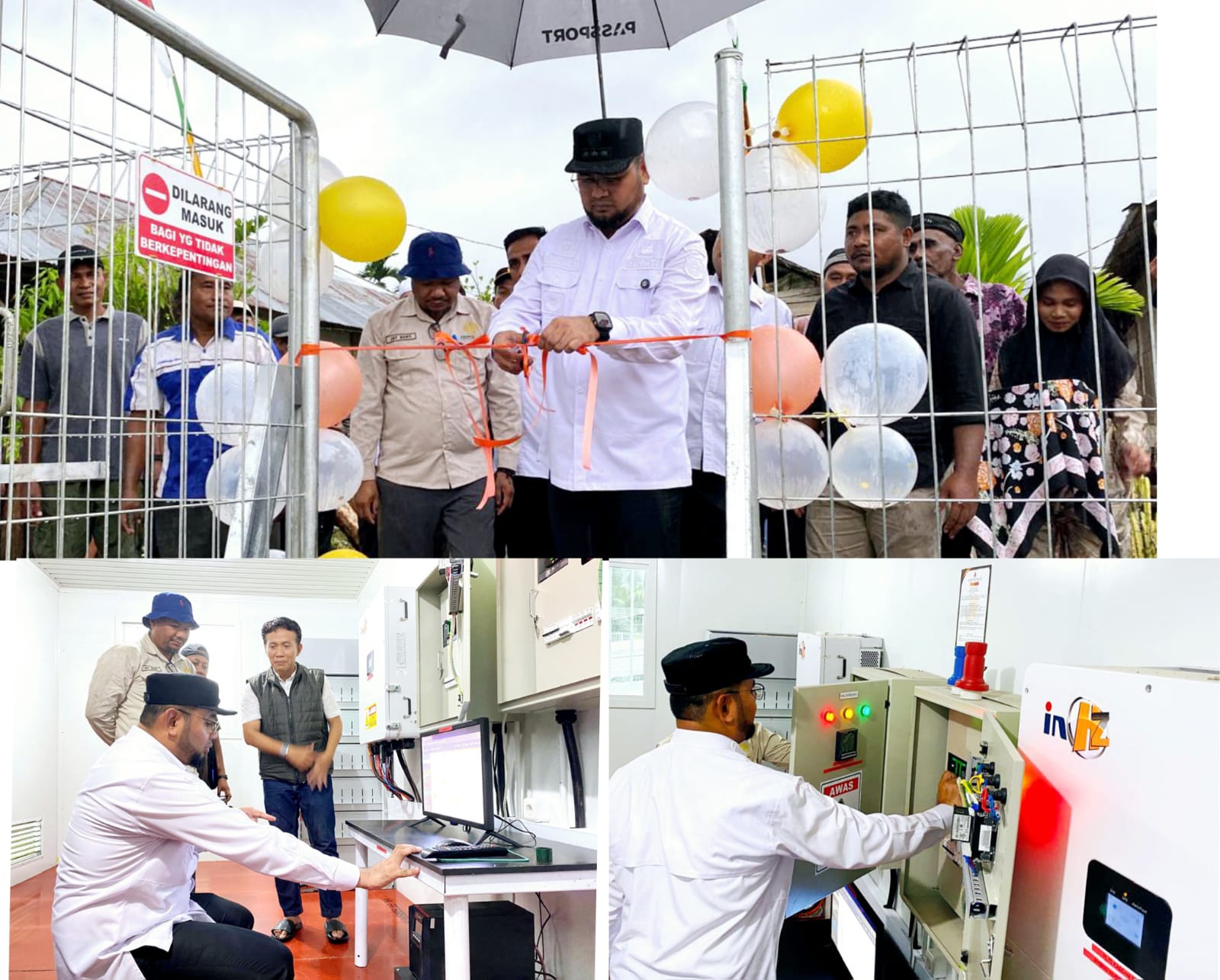 Bupati Bassam Meresmikan PLTS