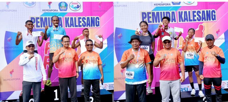 Penyerahan Medali Juara I, II dan III Fun Run