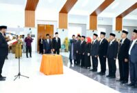 Bupati Bassam Saat Melantik Pimpinan OPD