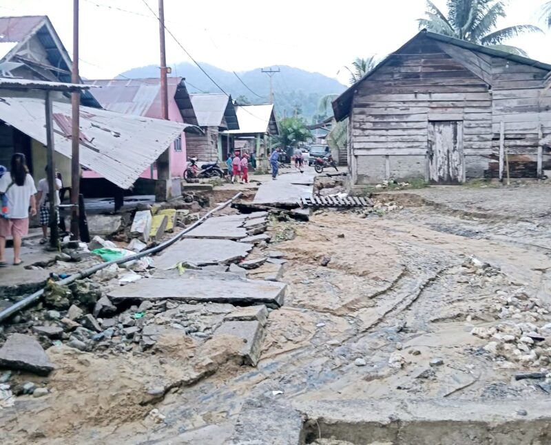Kondisi Rumah Warga Desa Yaba Pasca Banjir