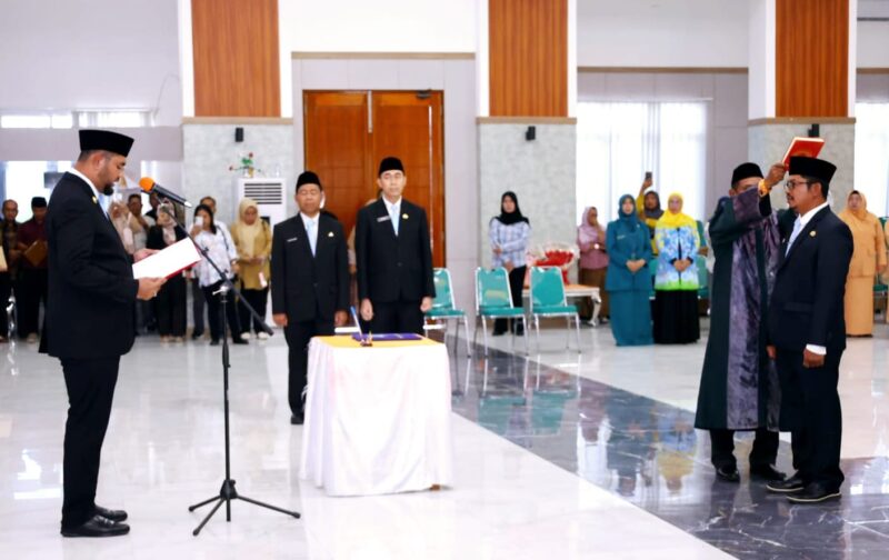 Pelantikan Plt Sekda Halsel Dr. Abdillah Kamarullah, SE. MM