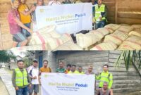 Harita Nickel Serahkan Bantuan Logistik Kepada Warga Korban Banjir Desa Yaba