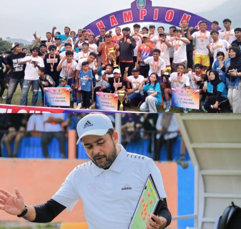 Pelatih Aziz M. Adam, Bawa Kampung Makian Juara Piala Bupati Cup 2025