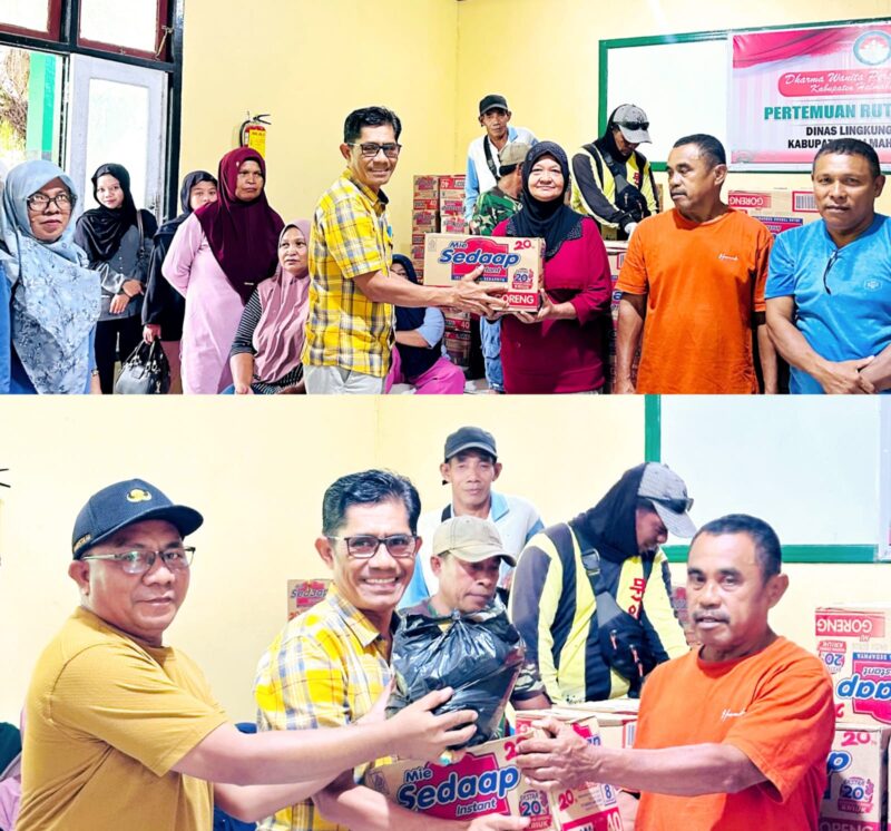 316 Petugas Kebersihan Halsel Terima THR Sembako