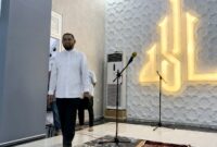 Bupati Bassam Kasuba Memantau Kesiapan Masjid Agung Alkhairaat Halsel