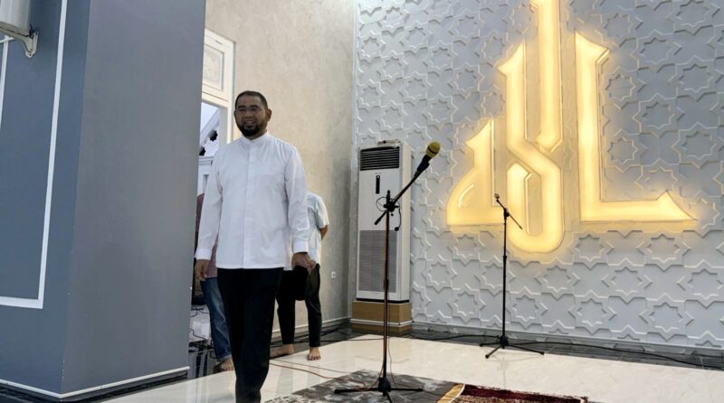 Bupati Bassam Kasuba Memantau Kesiapan Masjid Agung Alkhairaat Halsel