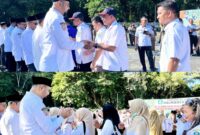 Apel Perdana ASN Halsel Pasca Libur Lebaran Idul Fitri