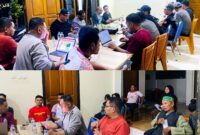 Ketua KONI Halsel, Iksan Kalesaran Pimpin Rapat Persiapan Porprov Malut 2026