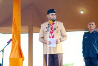 Bupati Bassam Kasuba Saat Membuka Jambore Cabang 2026