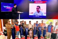 Kepala BPBD Halsel, Jakaruddin, S.Pd.M.Pd, Saat Rapat Zoom Dengan BNPB Pusat