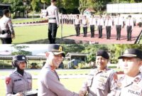 Sebanyak 77 Personil Polres Halsel Dapat Penghargaan 