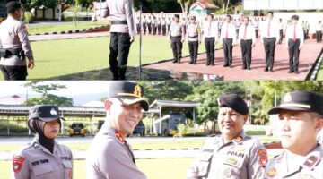 Sebanyak 77 Personil Polres Halsel Dapat Penghargaan