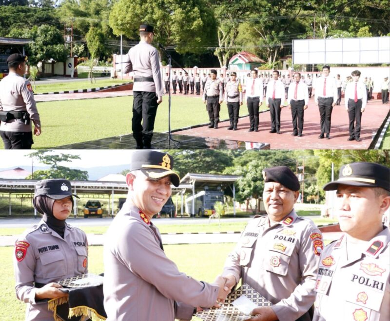 Sebanyak 77 Personil Polres Halsel Dapat Penghargaan 