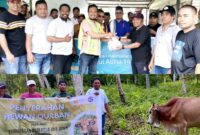 Penyerahan Hewan Kurban di Labuha dan Obi