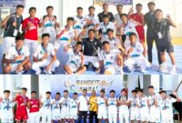 Tim Futsal Halsel Rayakan Kemenangan Usai Meraih Medali Perunggu