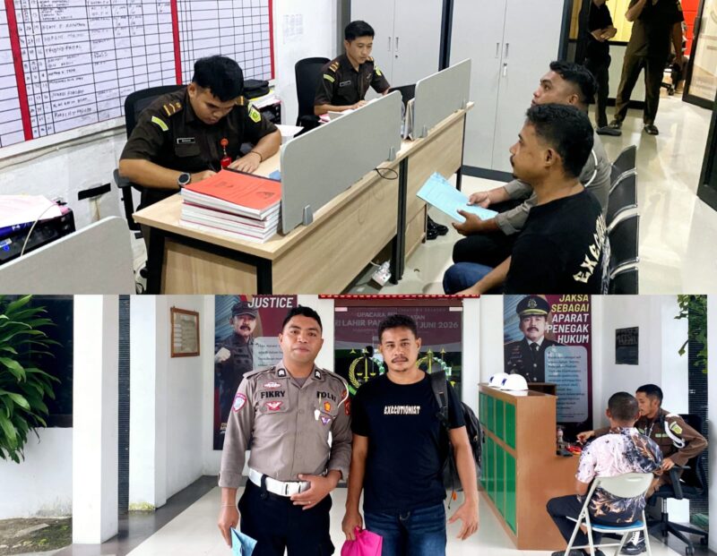 Unit Gakkum Satlantas Polres Halsel Serahkan Tersangka Laka Lantas ke Kejari