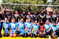 Tim Bola Voli Putri Halsel Saat Bertanding di PORPROV