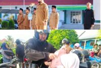 Bupati Bassam Saat Mengantar Anak ke Sekolah