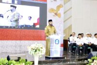 Bupati Bassam Kasuba Saat Meluncurkan 44 proyek perubahan PKN dan PKA 2026