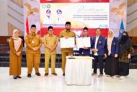 Penandatangan MoU Pemkab Halsel dengan ITSK RS dr. Soepraoen Malang