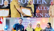 Kades Silang Sulinda D. Komdan Menerima Penghargaan Terbaik Kategori Jamsostek Tingkat Provinsi Malut 2026