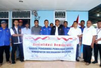 Bawaslu Halsel dan Partai Demokrat Gelar Konsolidasi Perkuat Demokrasi