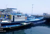 Pajeko Milik Dinas Perikanan Halsel Dibiarkan Parkir di Pelabuhan Perikanan Panamboang