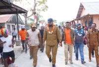 Bupati Bassam Kasuba Bersama Rombongan Tiba di Kukupang Kepulauan Joronga