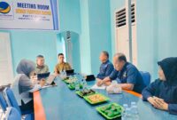Komisioner KPU Halsel Saat Menyambangi DPD NasDem Halsel